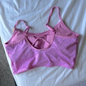 Two-toned pink checkered bralette